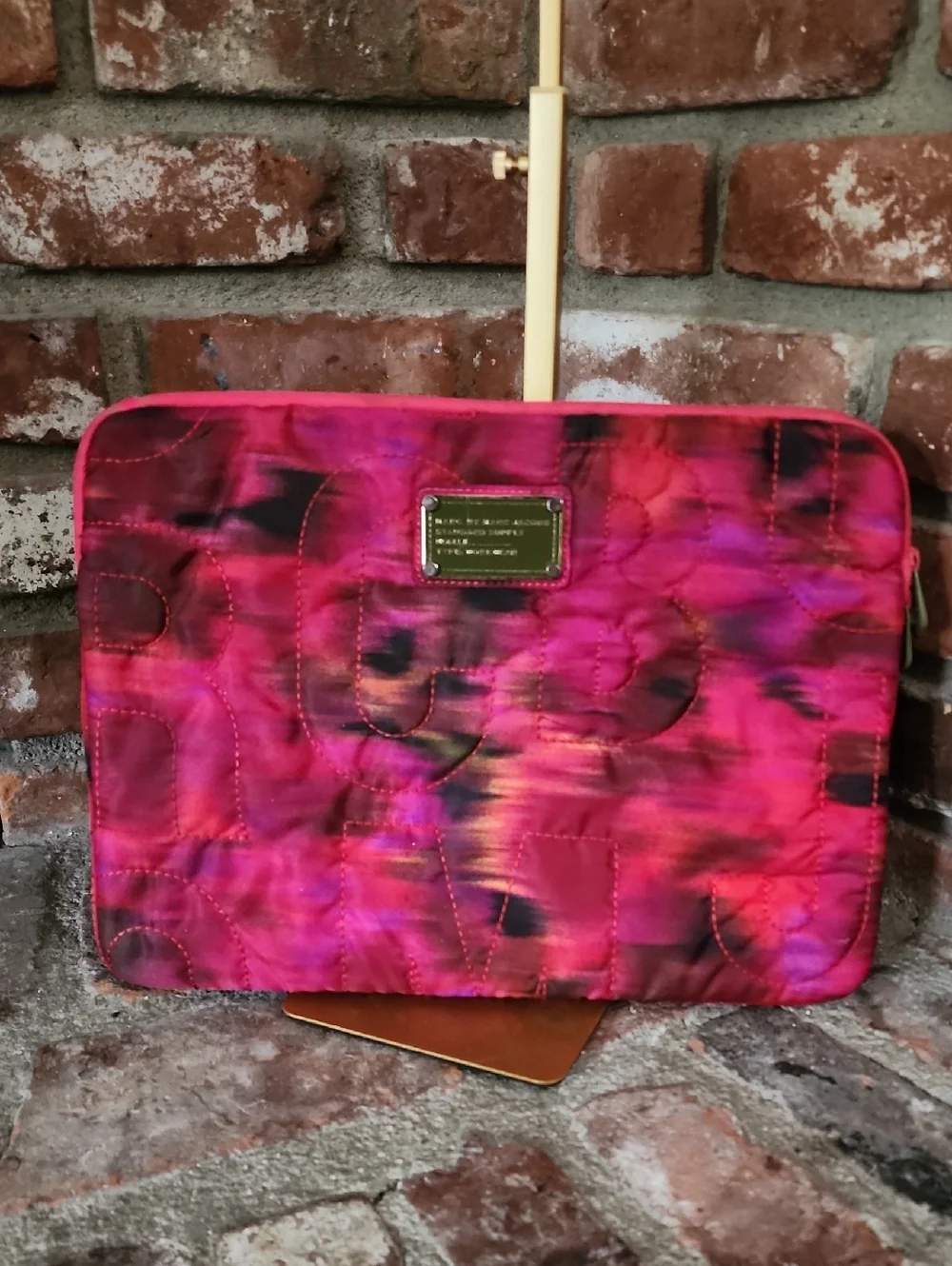 Marc by Marc Jacobs Large Quilted Nylon Laptop Sleeve 13” Pink iPad Case